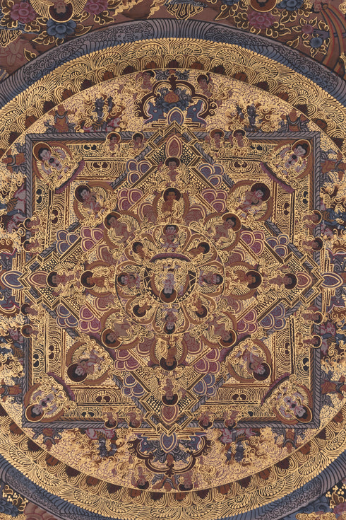 Sacred Journey: The Enlightened Path Buddha Mandala Thangka